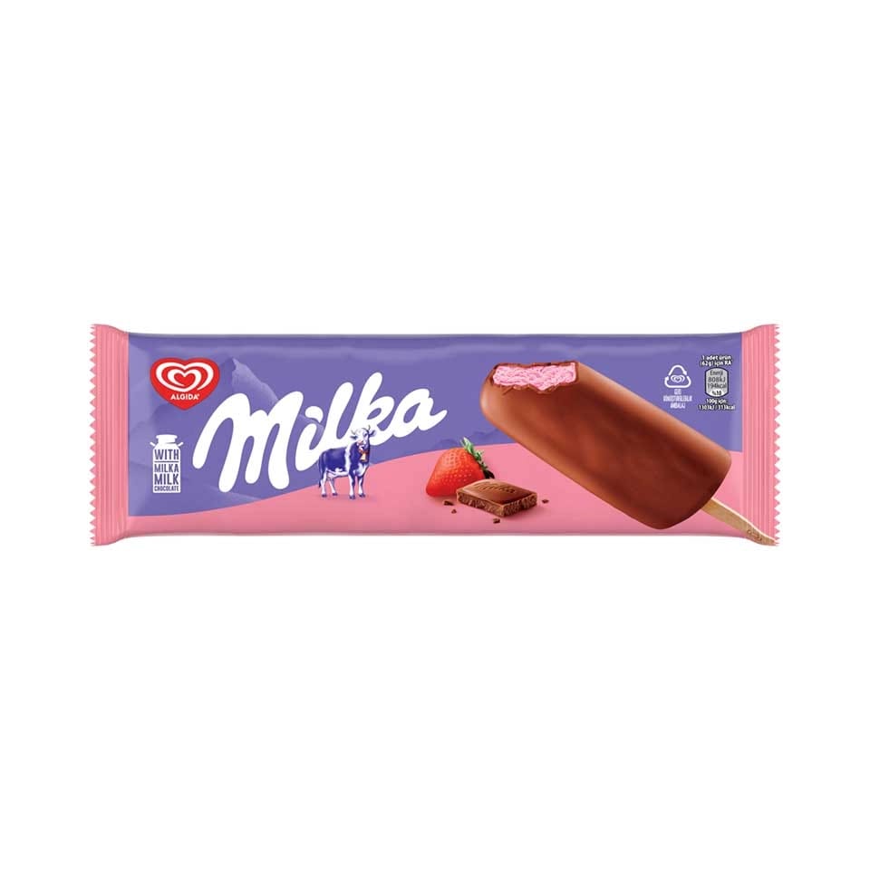Milka Çilekli Dondurma